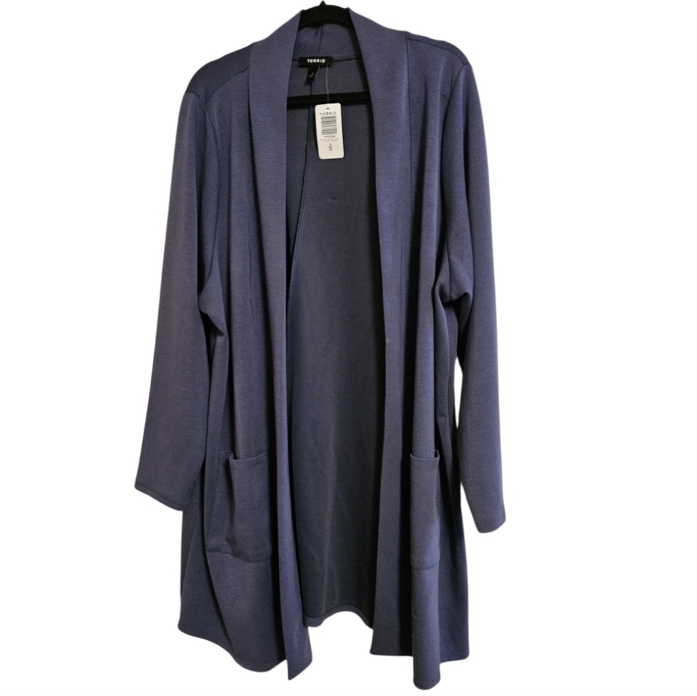 Torrid Women's Greyish Blue Cardigan New